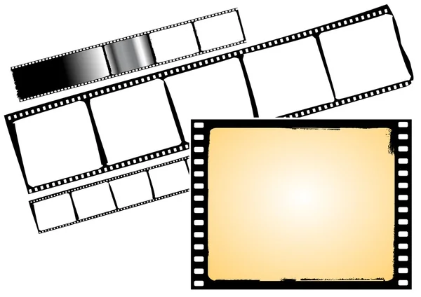 Filmstreifen und Rahmen — Stockvektor