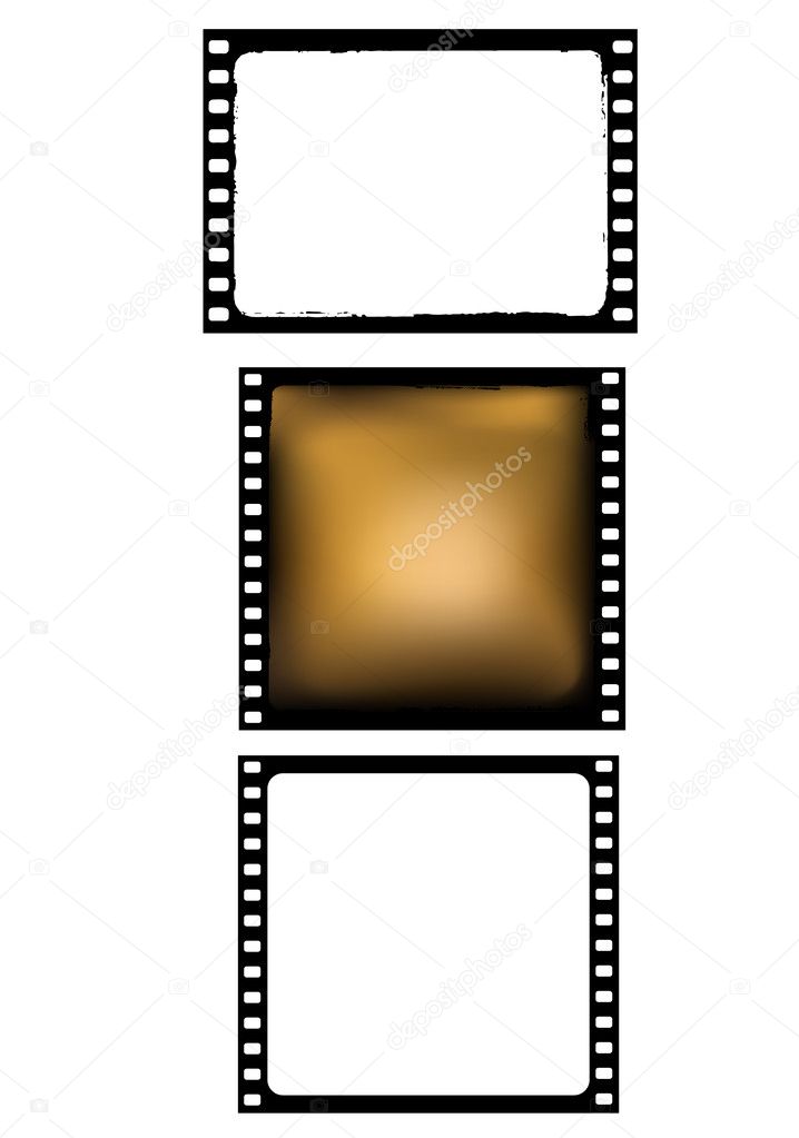 Various film frames - vector