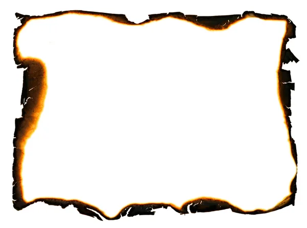 Гранж-рамка - обугленные края — стоковое фото