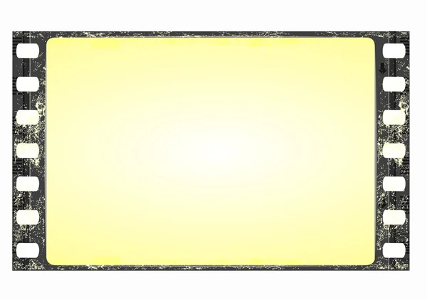 Grunge cornice pellicola widescreen — Vettoriale Stock
