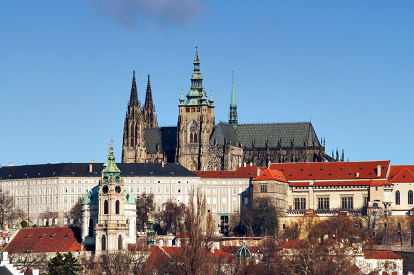 Hradcany - Cathedral of Saint Vitus in the Prague castle