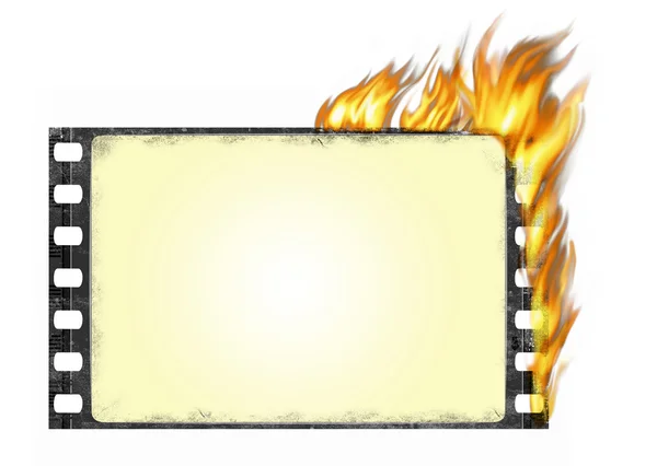 Vypalování filmu rámu — Stock fotografie
