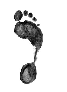 Foot print clipart