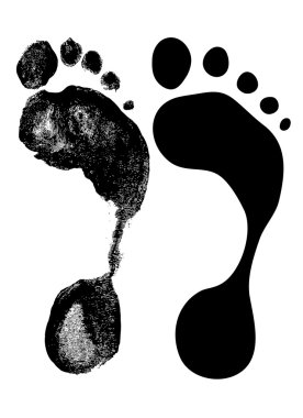 Foot prints - vector clipart