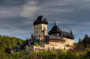 Karlstejn - large gothic castle clipart