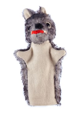 Wolf - hand puppet clipart
