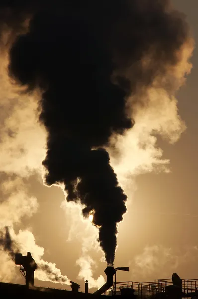 Gasförmige Luftverschmutzung — Stockfoto