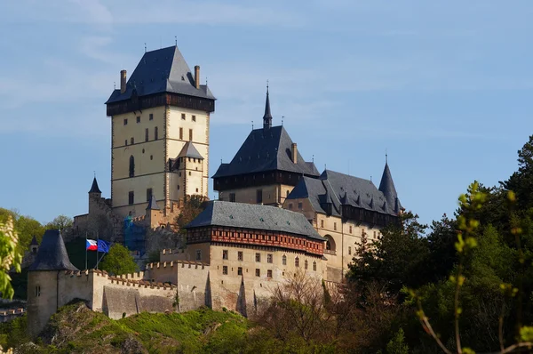 Karlstejn - gothic castle — Stock Photo, Image