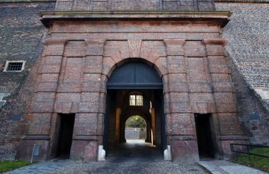 Brick gate - bastion of the Vysehrad clipart