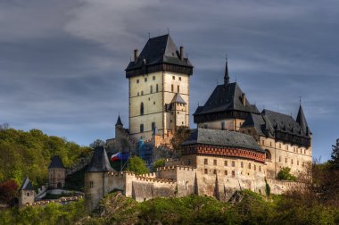 Karlstejn - large gothic castle clipart