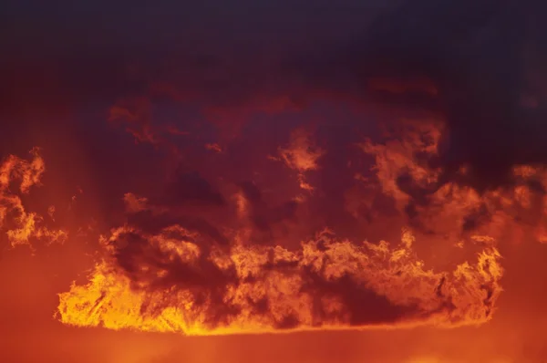 stock image Fiery clouds