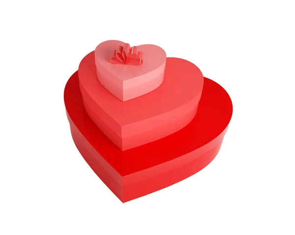 Pudełka z sercem — Zdjęcie stockowe