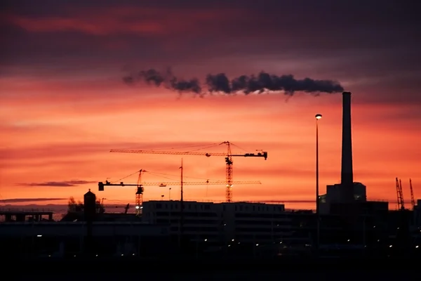 Промислові sunrise — стокове фото