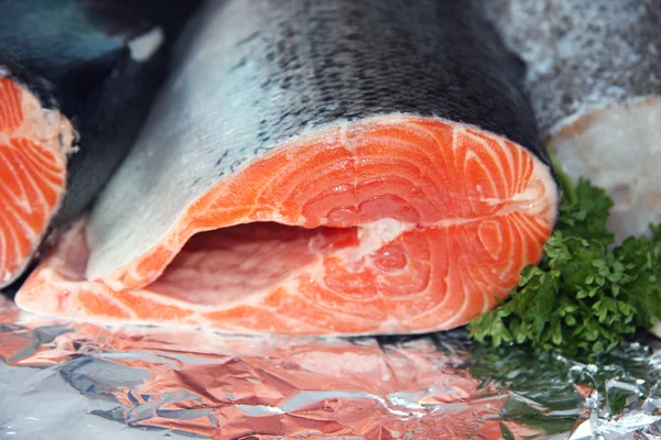 Красный лосось — стоковое фото