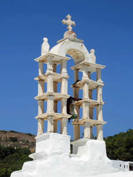 Weißer Glockenturm — Stockfoto
