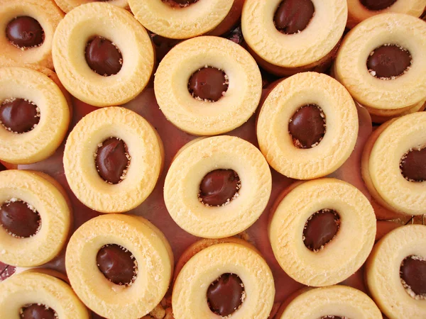 Γεμιστά μπισκότα σοκολάτας — Φωτογραφία Αρχείου