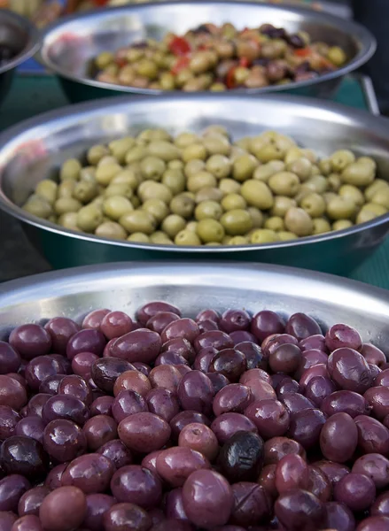 Olive bowls — Stock Photo, Image