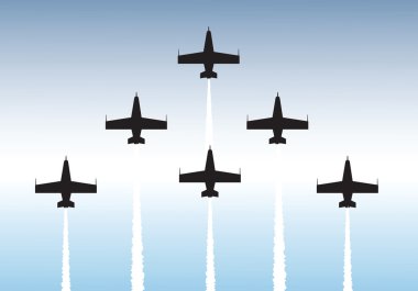 Formation flying clipart