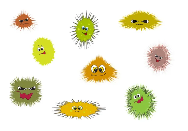 stock vector Bugs, germs and viruses