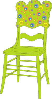 Vector illustration of chair clipart