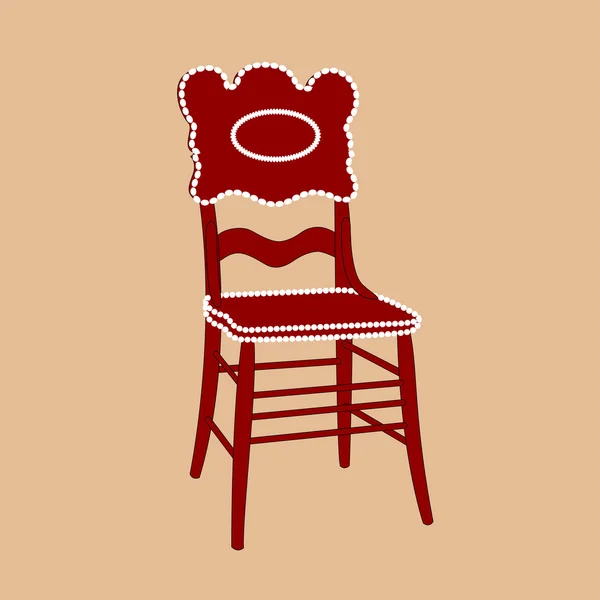 Sandalyenin vektör illüstrasyonu — Stok Vektör