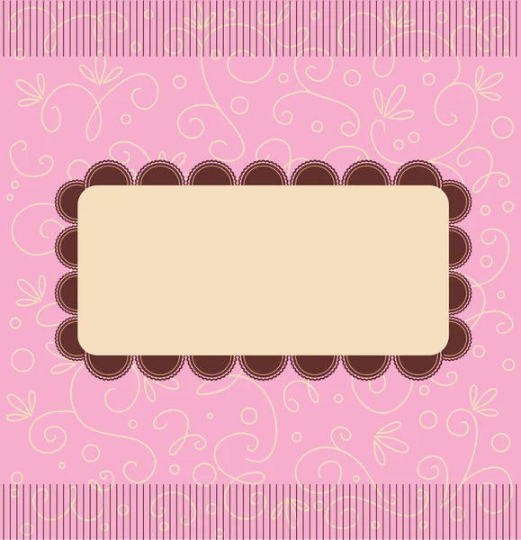 Διάνυσμα ροζ κάρτα — Διανυσματικό Αρχείο