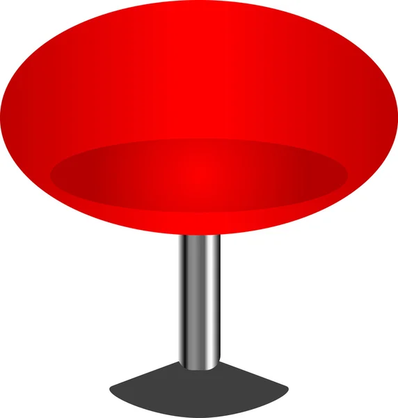 Snygg röd stol — Stock vektor