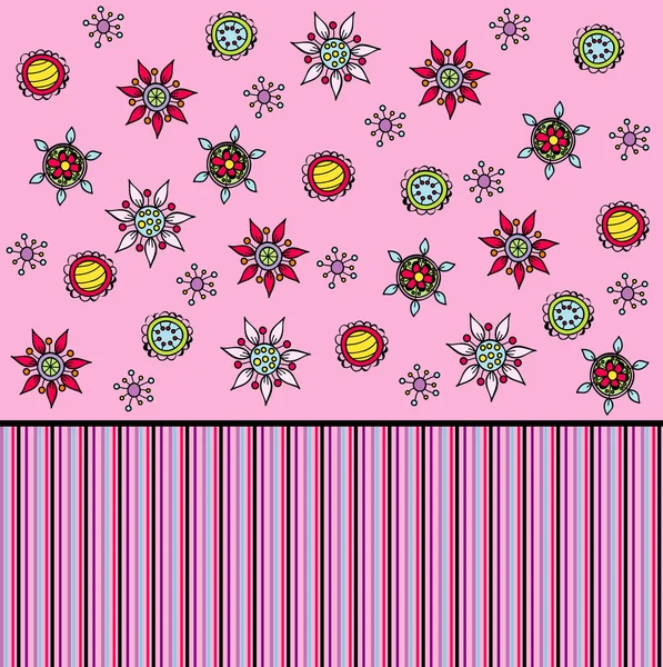 シームレスな花の壁紙パターン — ストックベクタ
