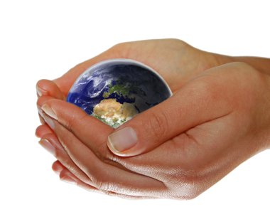 Earth in your hands clipart