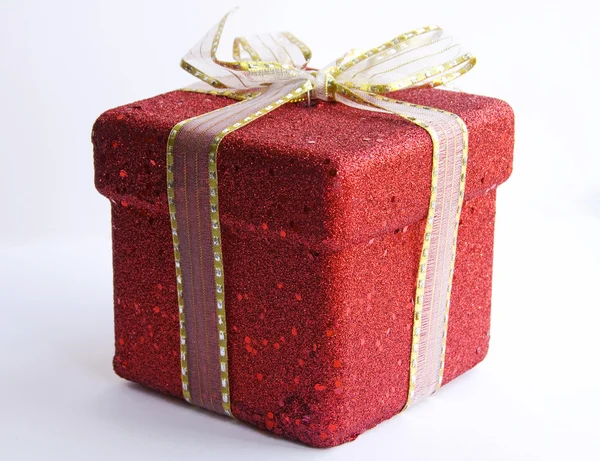 Kırmızı hediye kutusu — Stok fotoğraf