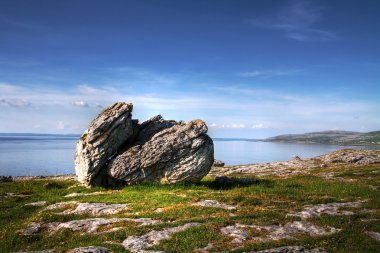 burren kıyı şeridi - İrlanda taş
