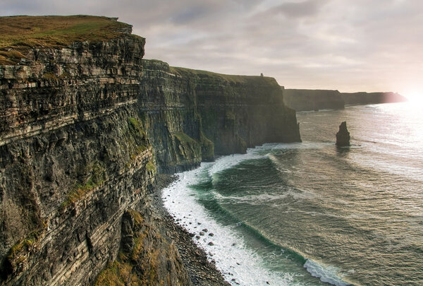 Cliffs of Moher at sunset