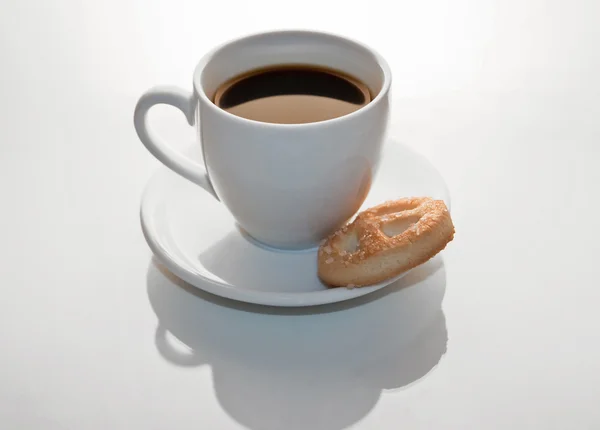 Koffie en cookie — Stockfoto