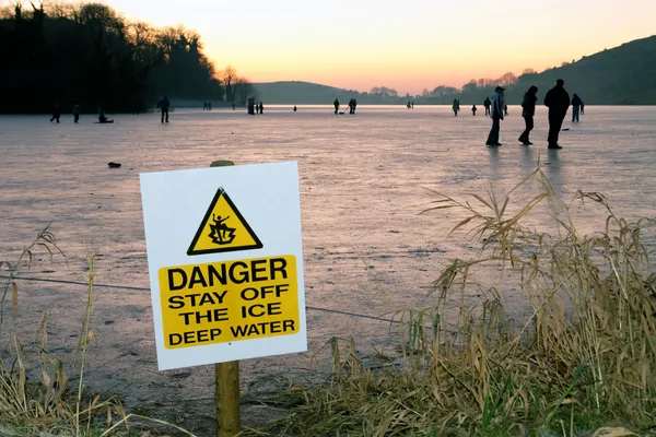 stock image Danger on ice