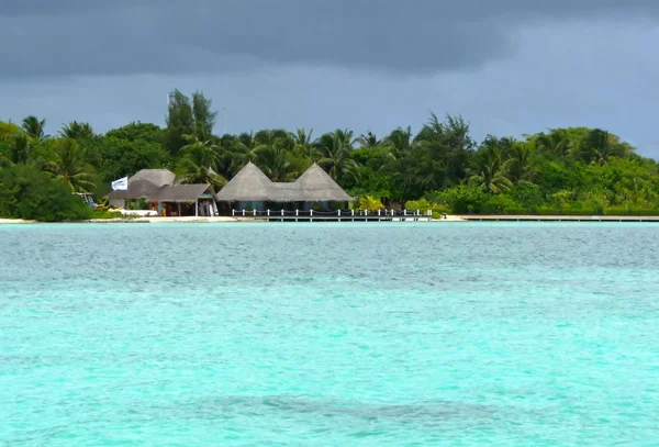 Maldivische lagune — Stockfoto