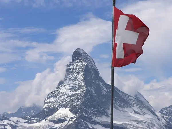 Matterhorn suíço Fotos De Bancos De Imagens