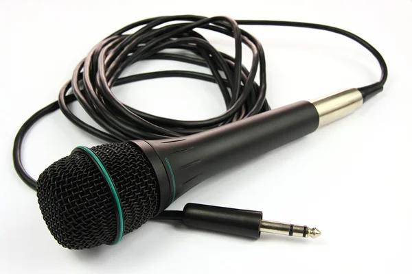 Mikrofon och kabel — Stockfoto