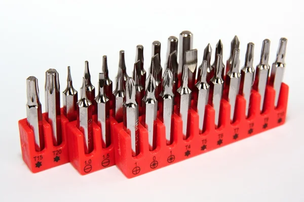 stock image Set of screw bits