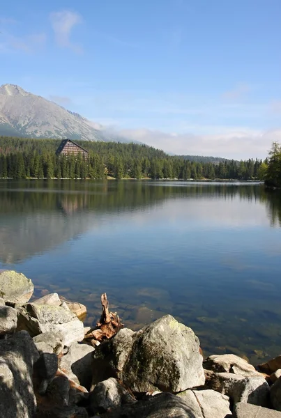 Lake and high Tatras mountains — Stock Photo, Image