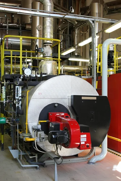 Gas steam boiler — Stock Photo, Image