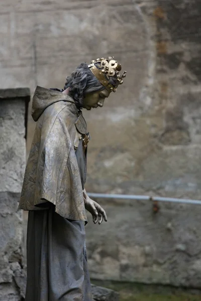 Menschliche Statue des Königs, Tschechische Republik — Stockfoto