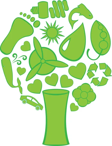 Eko karalamalar ağaç