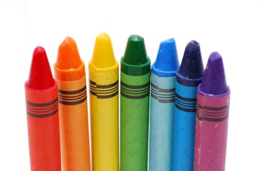 Colored crayons clipart