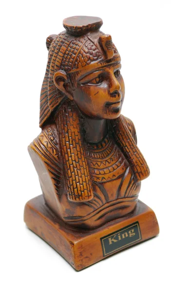 En egyptisk kung staty byst souvenir — Stockfoto