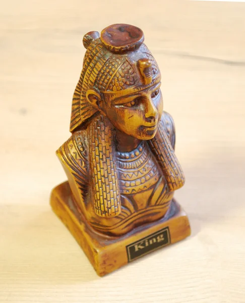Egyptský král socha bustou suvenýr — Stock fotografie