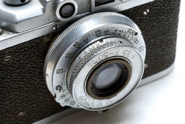 Lente da velha câmera — Fotografia de Stock