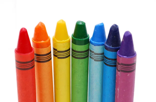 Crayones de colores Fotos de stock libres de derechos