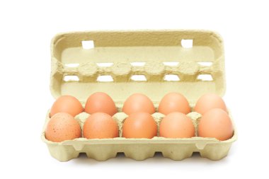 kahverengi yumurtalar kutuda