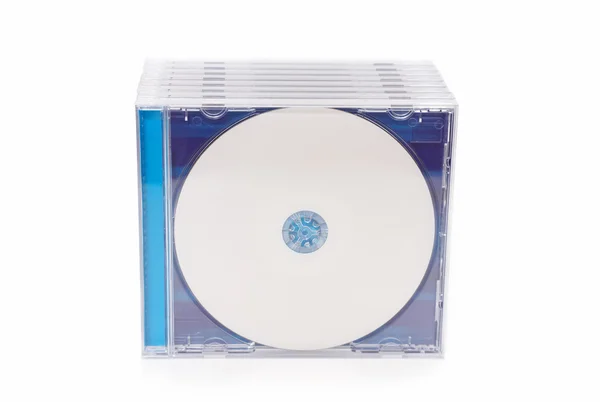 Компактні диски в коробках — стокове фото