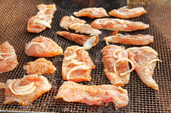 Grillowane mięso z kurczaka — Zdjęcie stockowe